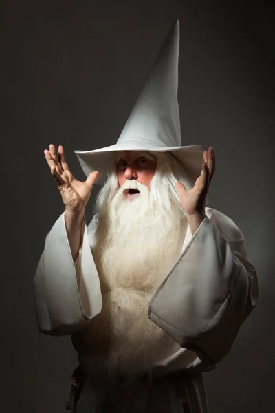 A man in a sorceress costume — Stock Photo, Image