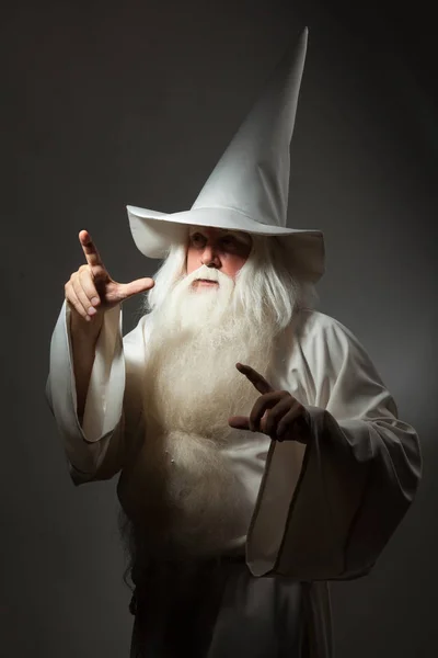 A man in a sorceress costume — Stock Photo, Image