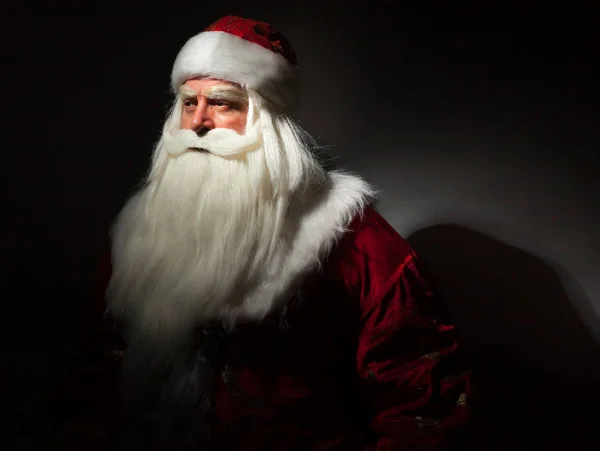 Santa Claus y doncella de nieve — Foto de Stock