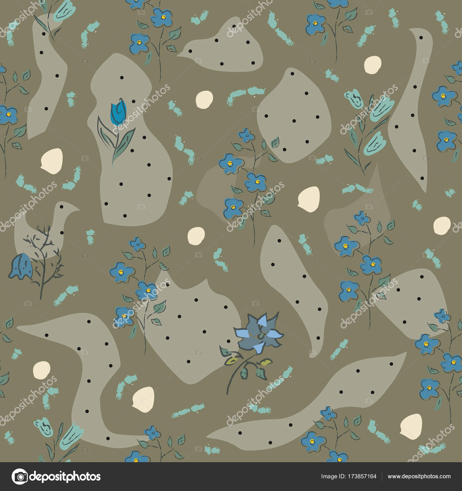 Fiori disegnati a mano su sfondo punteggiato Disegnato a mano stile estroso tradizionale Disegno artistico colorato fiore Per sfondi gratis sfondi