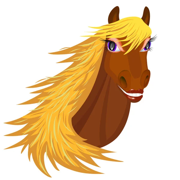 Gülümseyen bir namlu ateş yele ile at portresi.