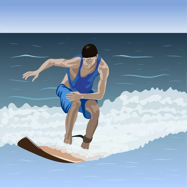 Acemi sörfçü dalgadır.