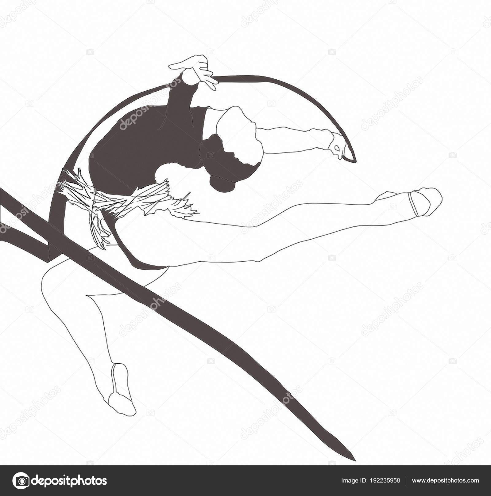 Rhytmische Gymnastik Malvorlage Coloring and Malvorlagan