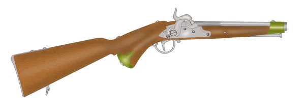 Винтажный Капсульный Пистолет Живопись — стоковое фото