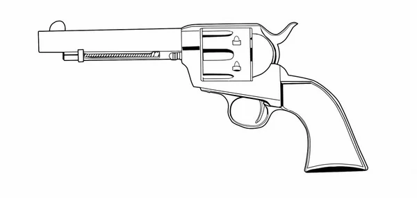 Старый Револьвер Века Живопись — стоковое фото