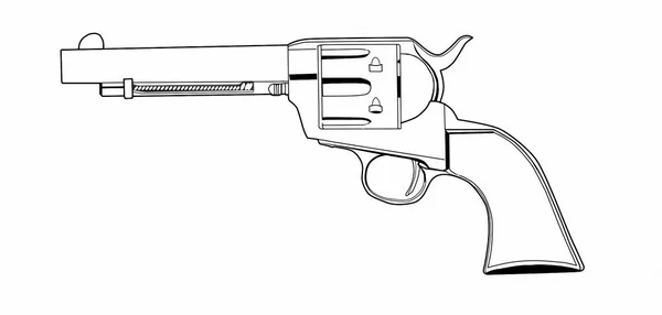第十九世纪的老左轮手枪 — 图库照片