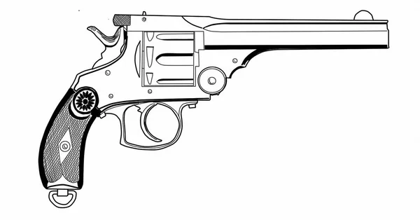 Vecchio Revolver Inizio Secolo — Foto Stock