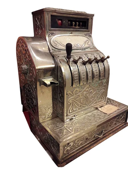 Vintage Αντικέ Ταμειακή Μηχανή — Φωτογραφία Αρχείου