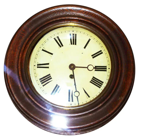 Old Antique Retro Wall Clock — Stock Photo, Image