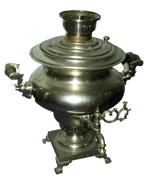 Vintage Antique Coal Samovar — Stock Photo, Image