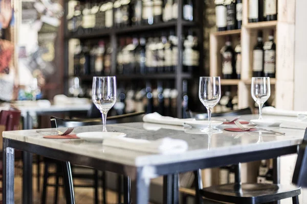 Una mesa en el restaurante Imagen De Stock