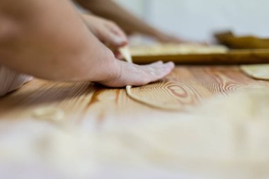 El yapımı makarna Pici Tuscany