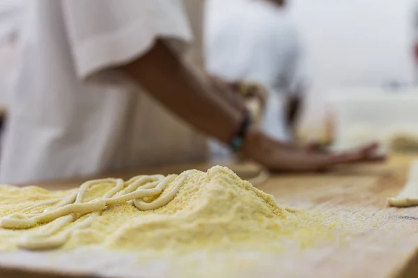 Pasta Pici artesanal Toscana — Foto de Stock