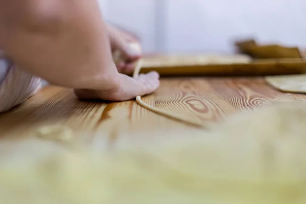 Pasta Pici artesanal Toscana — Foto de Stock