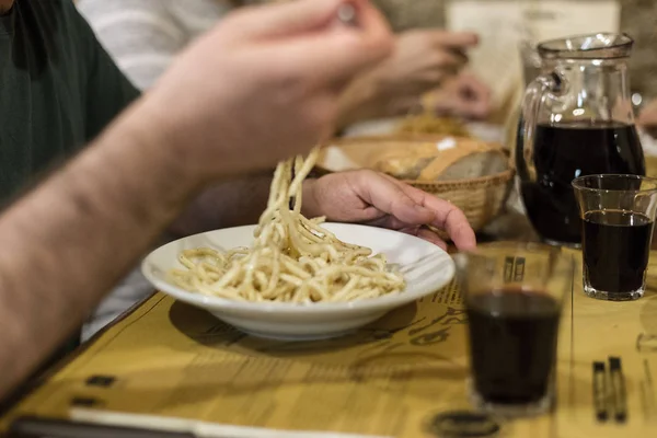 Pasta Pici artesanal Toscana — Foto de Stock