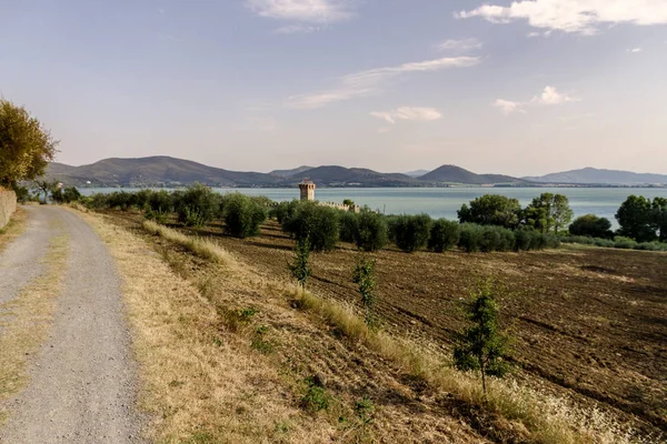 Isola Polvese: Trasimeno View — Fotografia de Stock