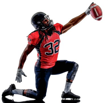 Amerikan futbolu oyuncu adam izole