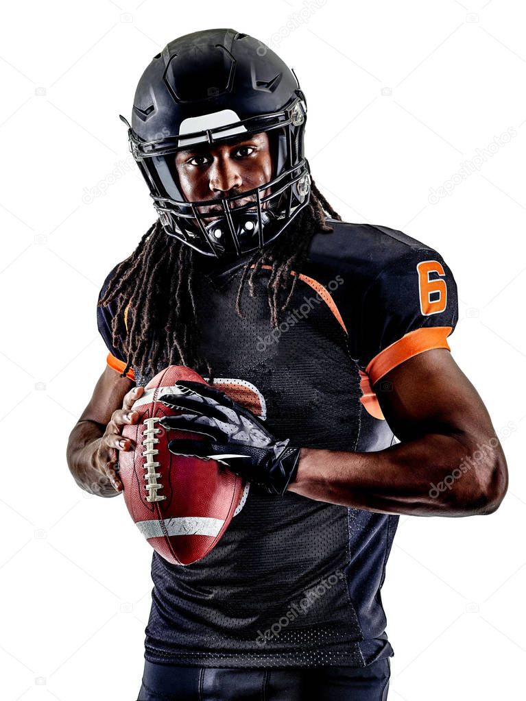 american football player man isolated