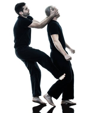 izole mücadele erkekler krav maga savaşçıları