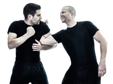 izole mücadele erkekler krav maga savaşçıları