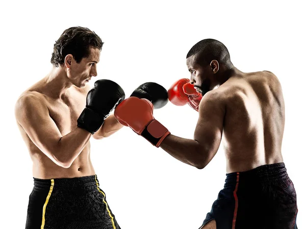 Boxeador boxe kickboxing muay tailandês kickboxer homens — Fotografia de Stock