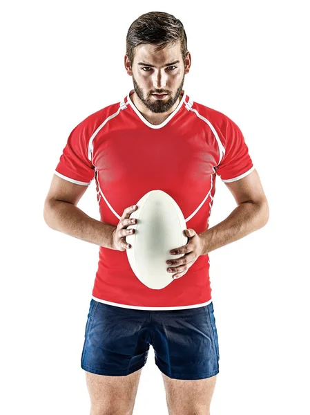 Rugby spelare man isolerade — Stockfoto