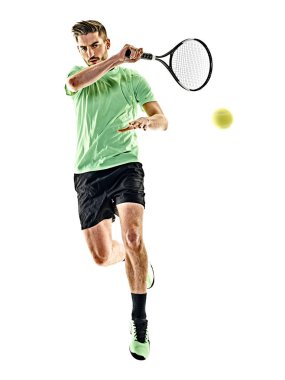 Tenis oyuncu adam izole