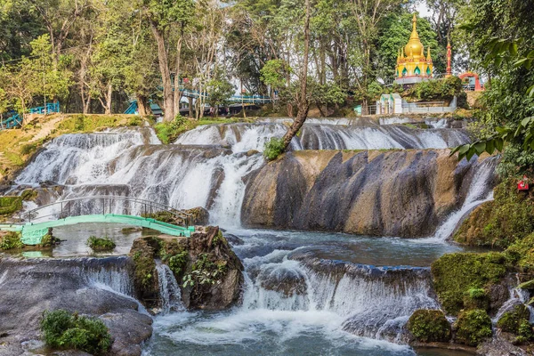 Pwe Gauk Cascata Pyin Oo Lwin Myanmar — Foto Stock