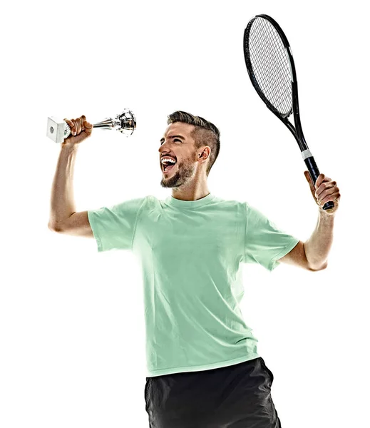 Tennista uomo isolato — Foto Stock