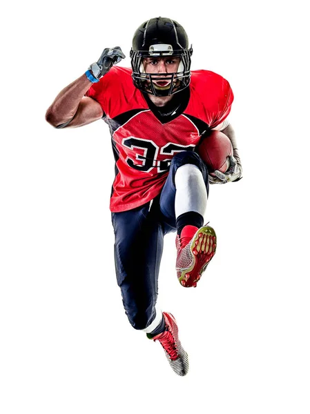 Americano jogador de futebol homem isolado — Fotografia de Stock