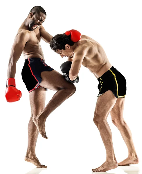 Boxeador boxeo kickboxing muay thai kickboxer hombres — Foto de Stock