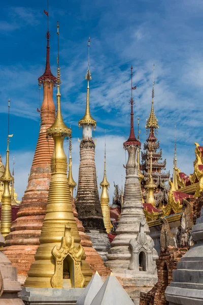 Shwe Inn Dein Pagoda Inle Lake Shan state Myanmar — Stock Photo, Image