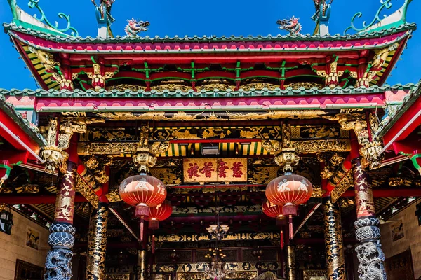 Templo de Kheng Hock Keong em Rangum em Mianmar — Fotografia de Stock