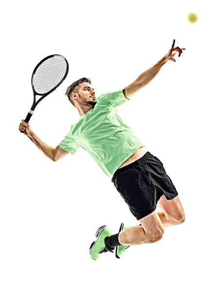 Joueur de tennis homme isolé — Photo