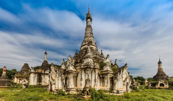 Amyint ruïnes stad Monywa, Myanmar — Stockfoto