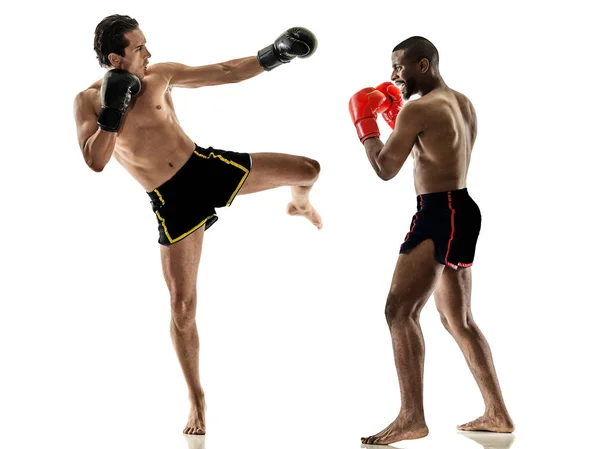 Bokser boksen kickboksen, muay thai kickboxer mannen — Stockfoto