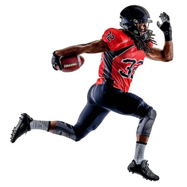 american football player man isolated clipart