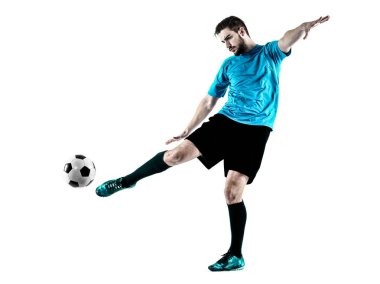 Futbolcu adam izole