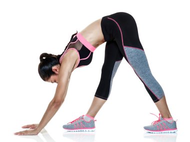 izole kadın fitness egzersizleri