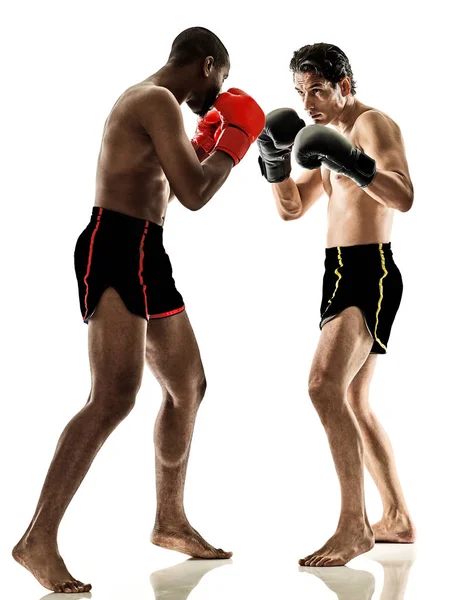 Boxeador boxe kickboxing muay tailandês kickboxer homens — Fotografia de Stock