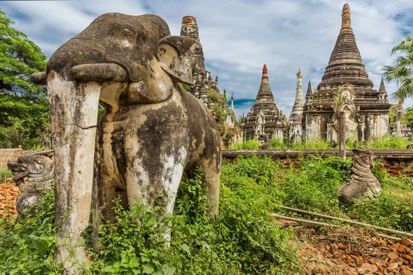 A Myint ruins city Monywa Myanmar — Stock Photo, Image