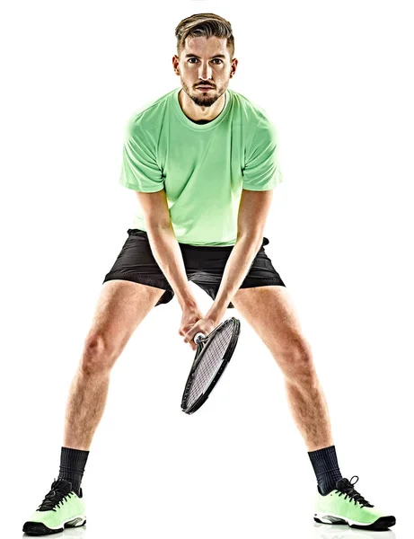 Joueur de tennis homme isolé — Photo