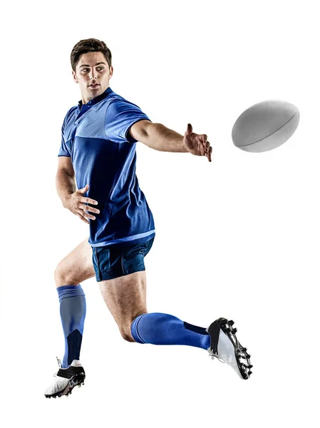 Giocatore di rugby isolato — Foto Stock