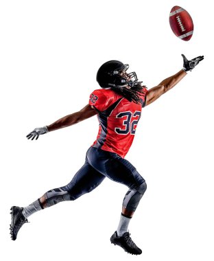 Amerikan futbolu oyuncu adam izole