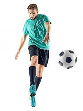 Futbolcu adam izole