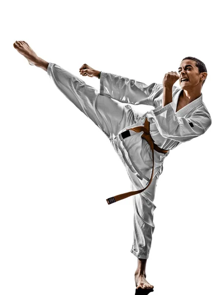 Karate adolescentes niño —  Fotos de Stock