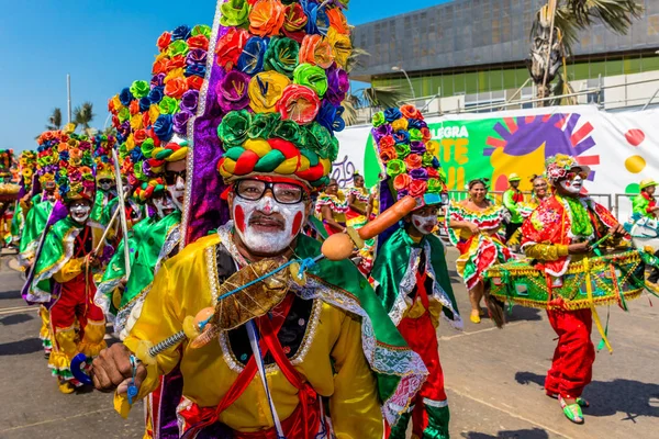 Φεστιβάλ Καρναβαλιού παρέλαση Μπαρρανκίγια Atlantico Κολομβία — Φωτογραφία Αρχείου