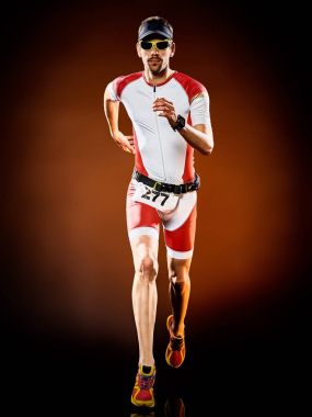 izole triatlon Ironman çalışan adam runner