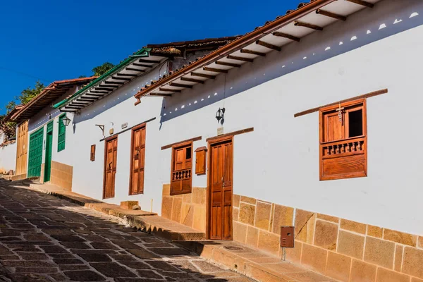 Strade colorate Barichara Santander Colombia — Foto Stock