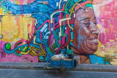 Renkli sokaklar Getsemani Cartagena de los indias Bolivar Colo